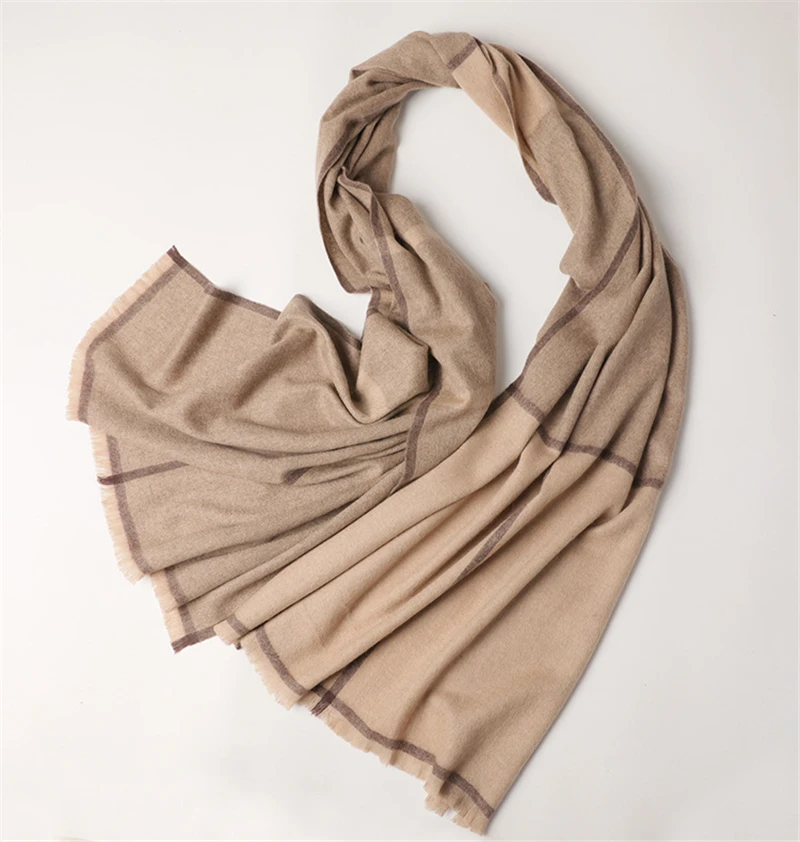 Новинка 100% модные женские кашемировые шарфы в клетку шаль из пашмины мелкие с