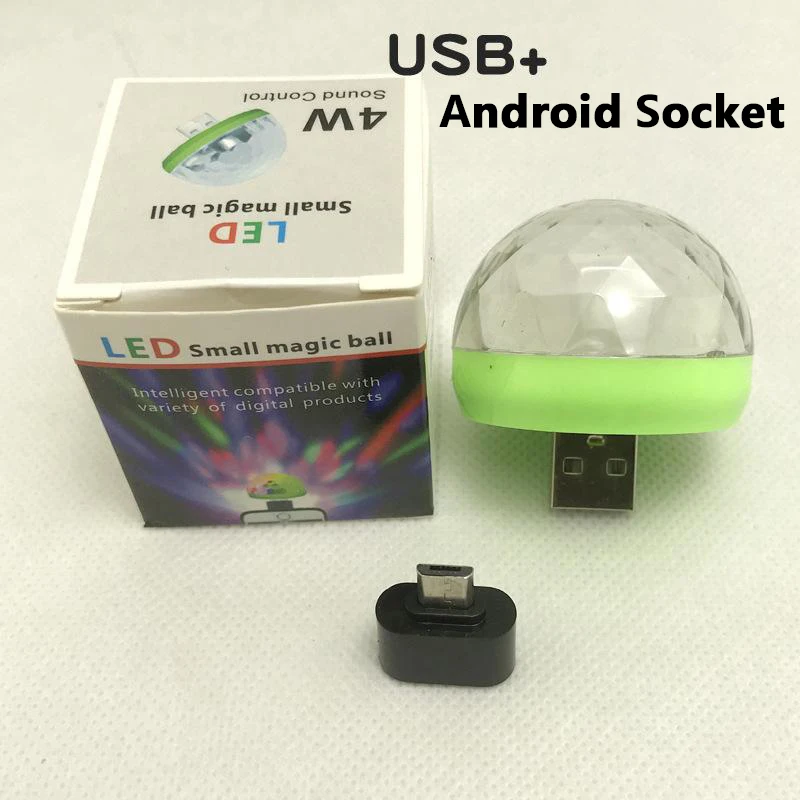 7 СВЕТОДИОДНЫЙ Автомобильный USB атмосферный свет DJ RGB Мини Красочный музыкальный звук лампа для USB-C поверхности телефона Наслаждайтесь Рождественский подарок - Испускаемый цвет: 7