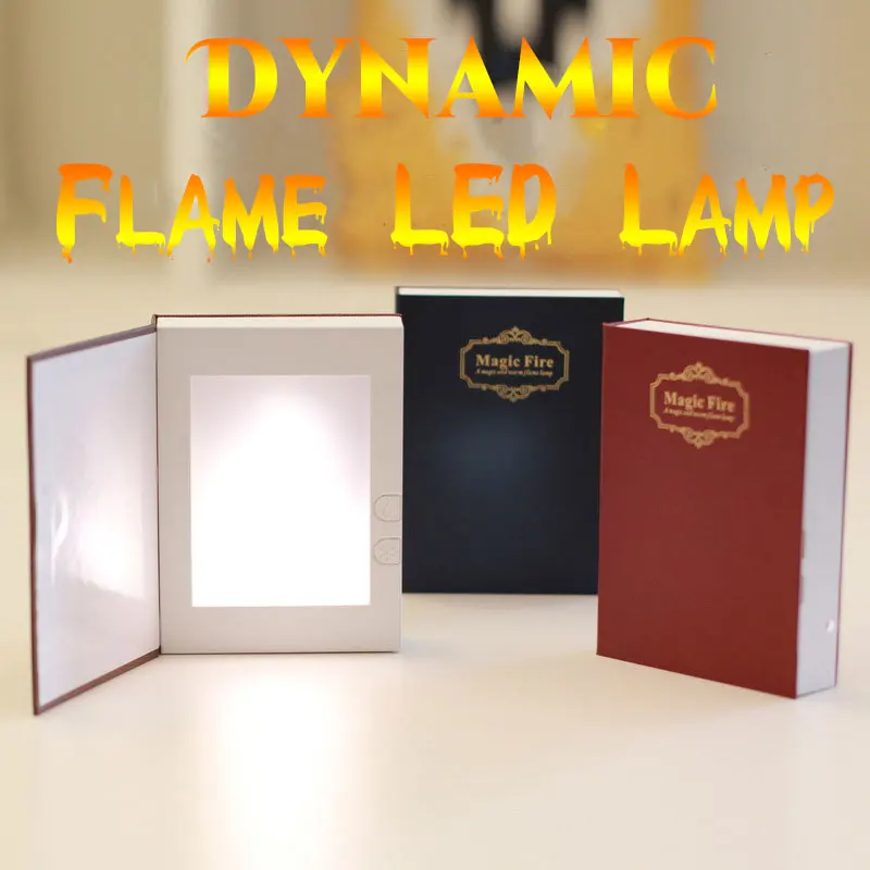 Динамическая Светодиодная лампа с эффектом пламени USB аккумуляторная Ночная