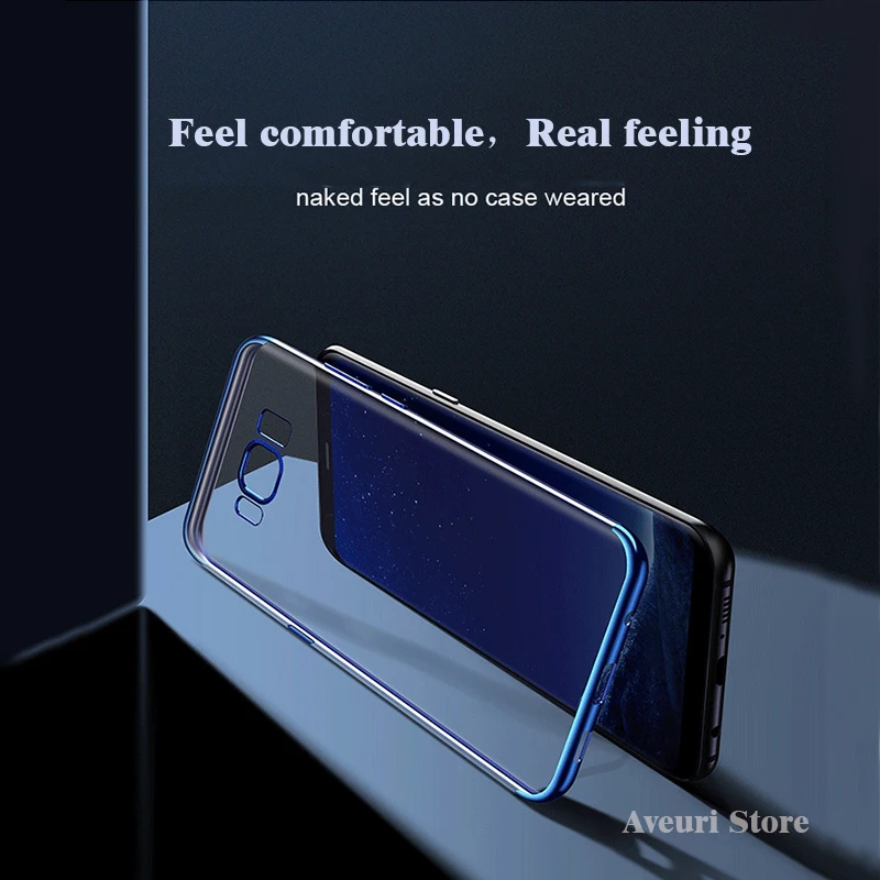 Роскошный обшивка мягкий чехол для телефона для samsung Galaxy S7 Edge S8 S8 Plus Coque Прозрачный чехол для samsung S9/S9Plus Note 8 Fundas