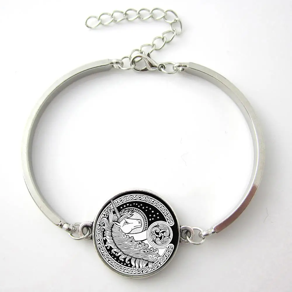 TAFREE бренд Единорог Искусство браслет стеклянный купол любовь лошадь шармы