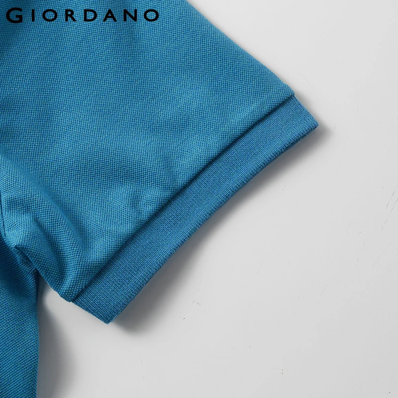 Giordano поло мужское футболка Polo slim fit с короткими рукавами с принтом победоносного льва на груди футболка поло мужская