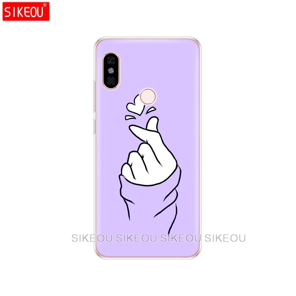 Силиконовый чехол для телефона Xiaomi redmi 5 4 1s 2 3 3s pro PLUS note 4X 4A5A черно-белый Love kpop