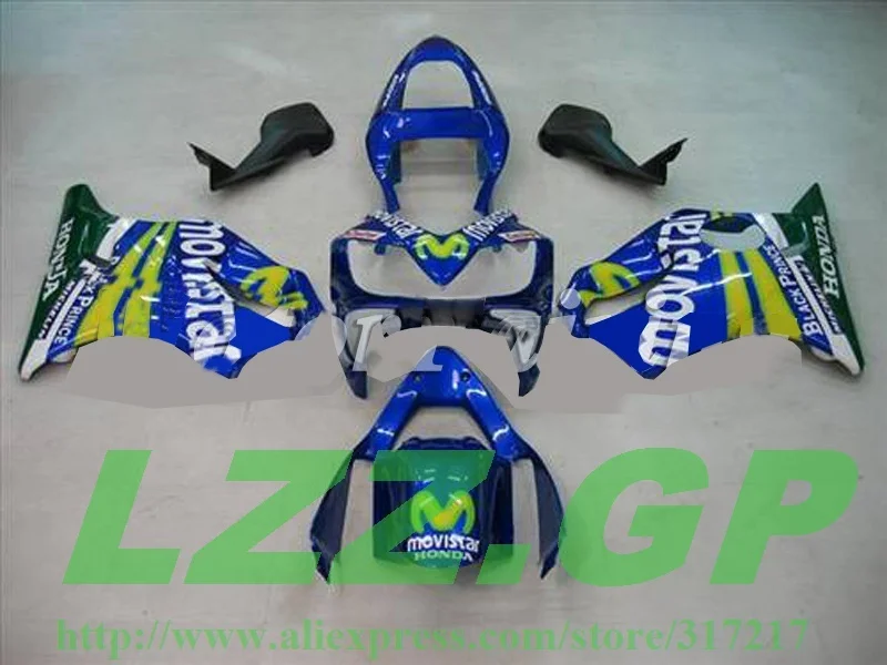 F4i 01 для HONDA CBR 600 BlueGreen O32 CBR600 2001 - 2003 CBR600F4i 02 03 2002 01-03 комплект обтекателей из