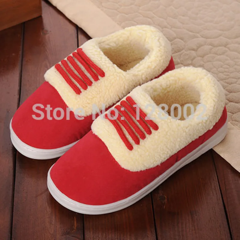 Зимние теплые домашние тапочки FAYUEKEY с хлопковой подкладкой для пар влюбленных