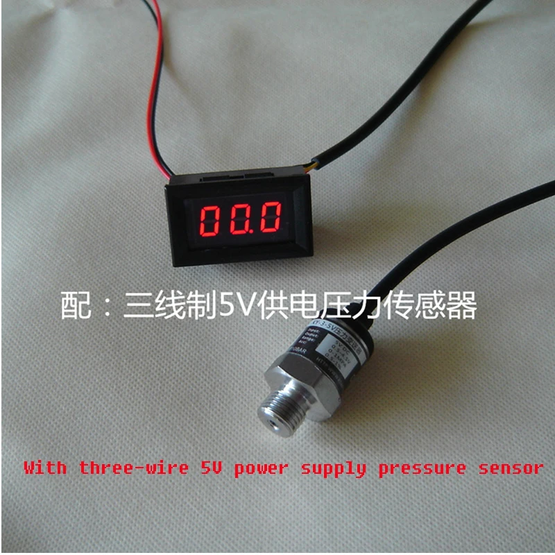 Цифровой манометр Малый панельный монтируемый Акку пневматический шок цифровое