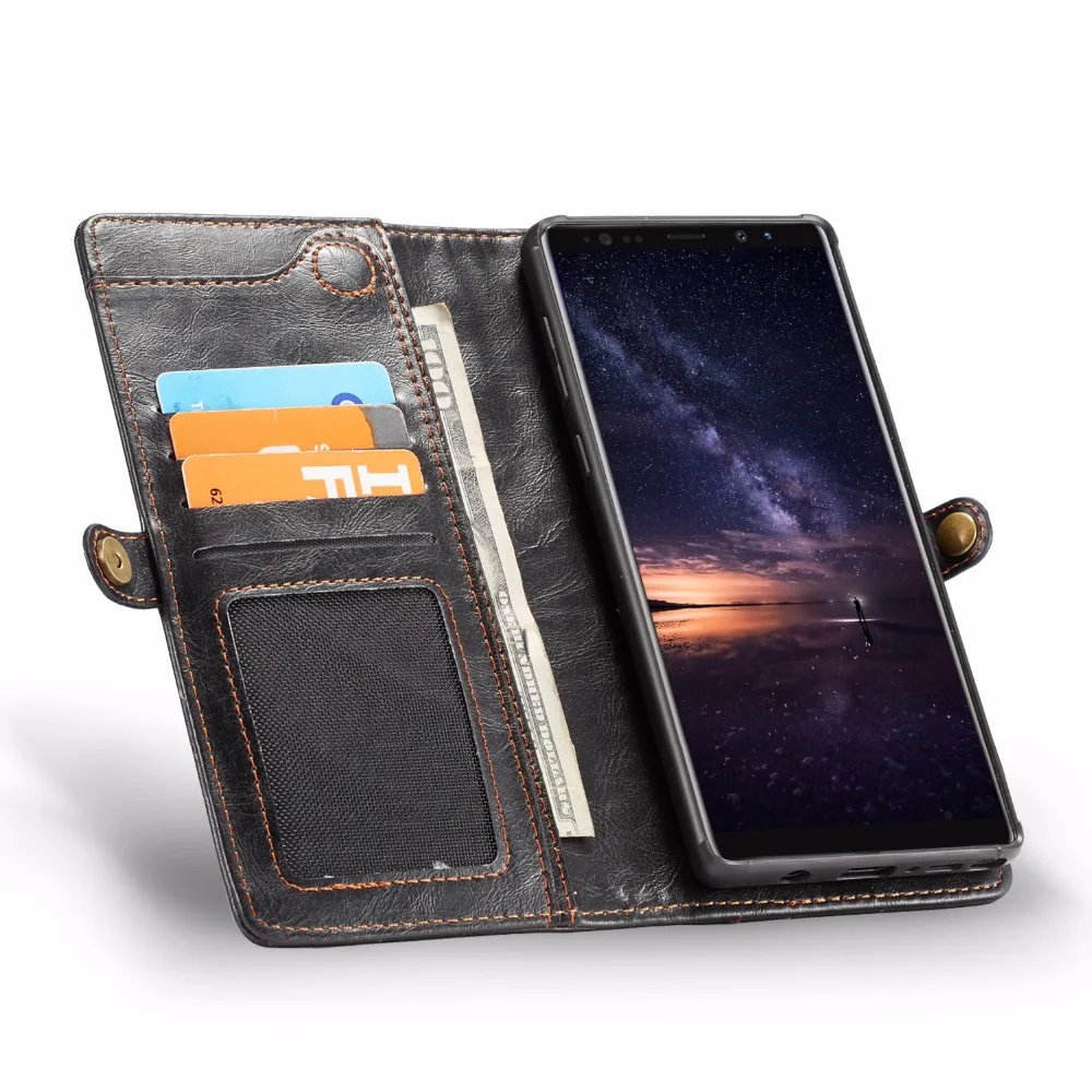 2 in 1 Magnetic Pocket Detachable Flip Case for Samsung Galaxy S8 S9 S10 S20+ Leather Wallet Luxury Note 9 8 10 | Мобильные телефоны