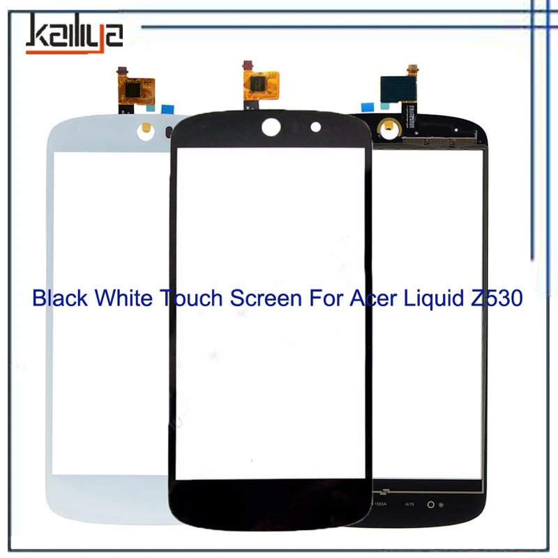 Сенсорный экран для acer Liquid Z530 Черный Белый Новый 5 0 дюймов дигитайзер стекло