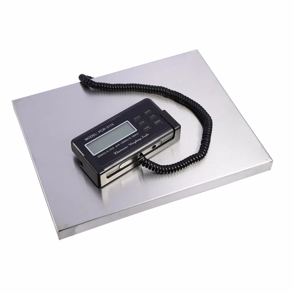 

Heavy Duty Digital Shipping Postal Scale 300 Kg 660 Lb x 0.1 Lb With LCD Backlit Display EU Plug 110-220V