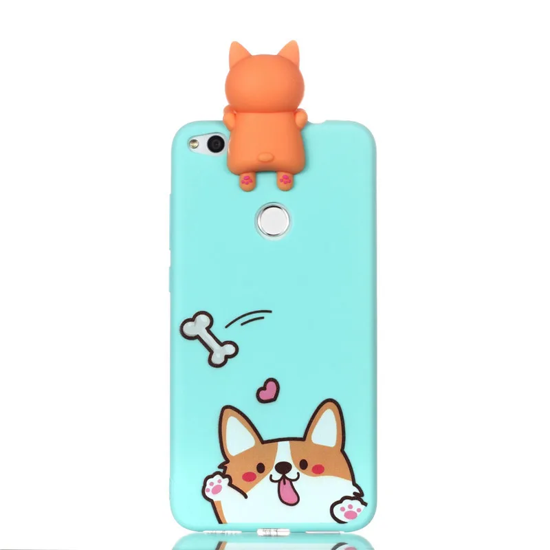 Silicone Case on sFor fundas Huawei P8 Lite 2017 Cover For Coque 3D Cat Unicorn Panda Phone Cases Etui |