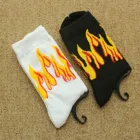 Новинка 2018, модные носки в стиле Харадзюку, носки для скейтборда, повседневные мужские и женские носки с драгоценным пламенем