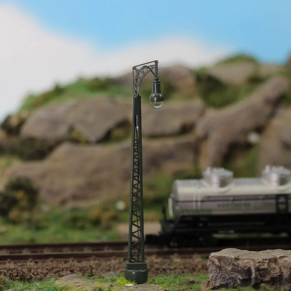 3 шт. модель железнодорожного поезда N весы ламповый столб 7 см 1:150 уличные фонари