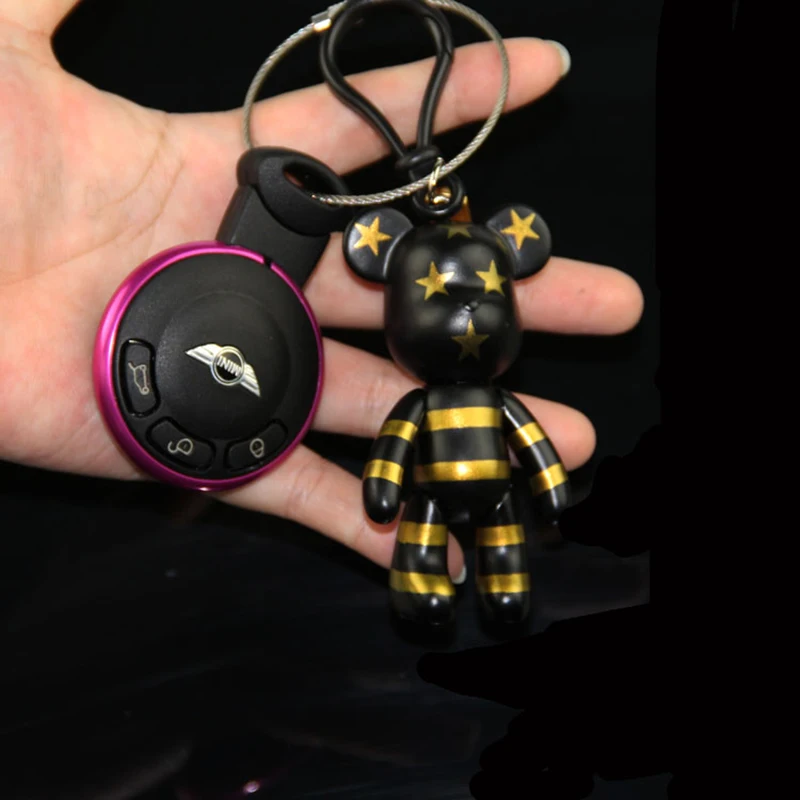 Cartoon Popobe Bear MOMO Keychain Keyring Bomgom Gloomy Vintl Plastic Ornaments Pendant Kids Toys Doll Car Accessories | Автомобили и