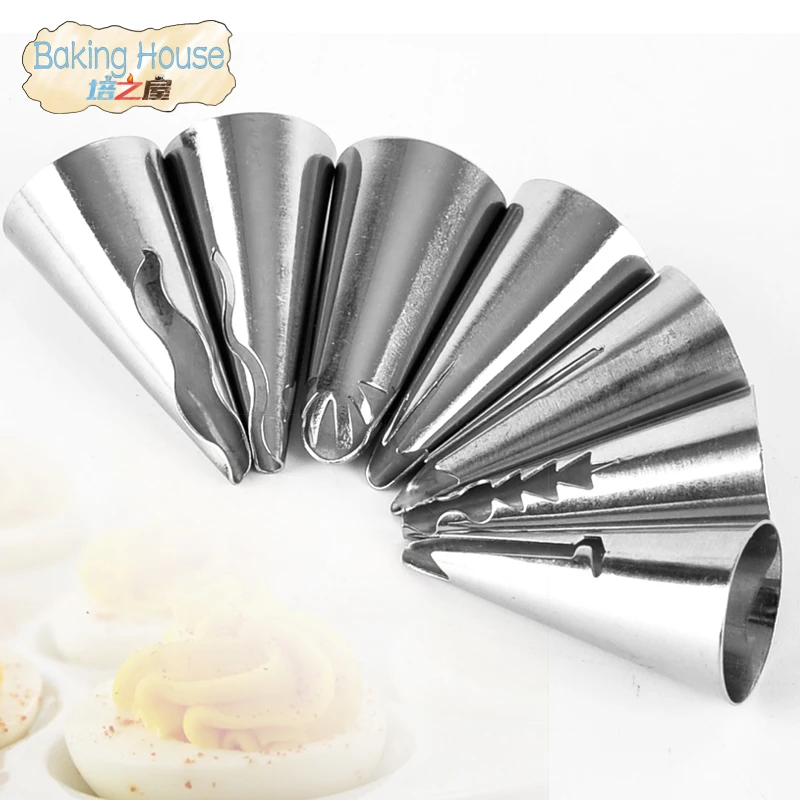 7 шт./компл. из нержавеющей стали Кондитерские трубки трубопровод коробка для