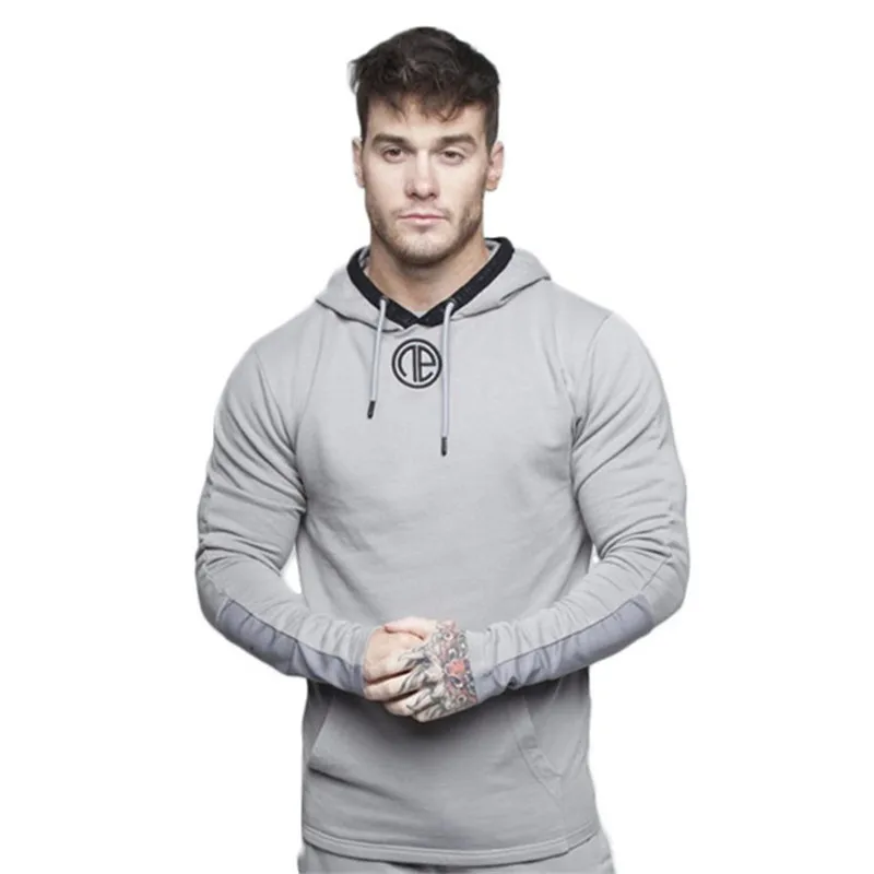 GYMAHXUN brands new Casual Tracksuit Suit Men Track Suits Set mens Sweatshirt Joggers Sweatpants Sets Jacket+Sweatpant | Мужская одежда