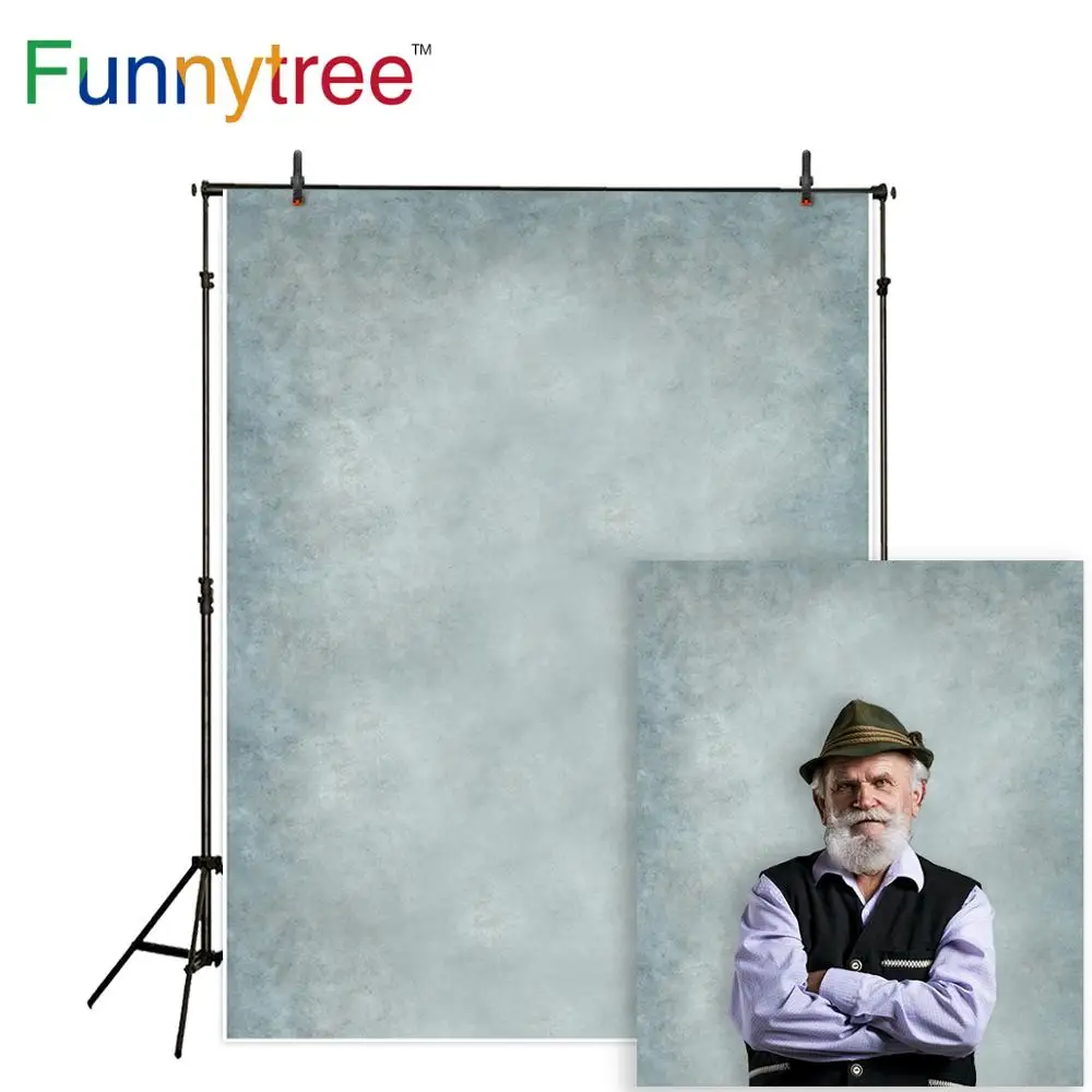 Фотофон Funnytree серый чистый цвет Портрет гранж старый мастер фон для фотосъемки