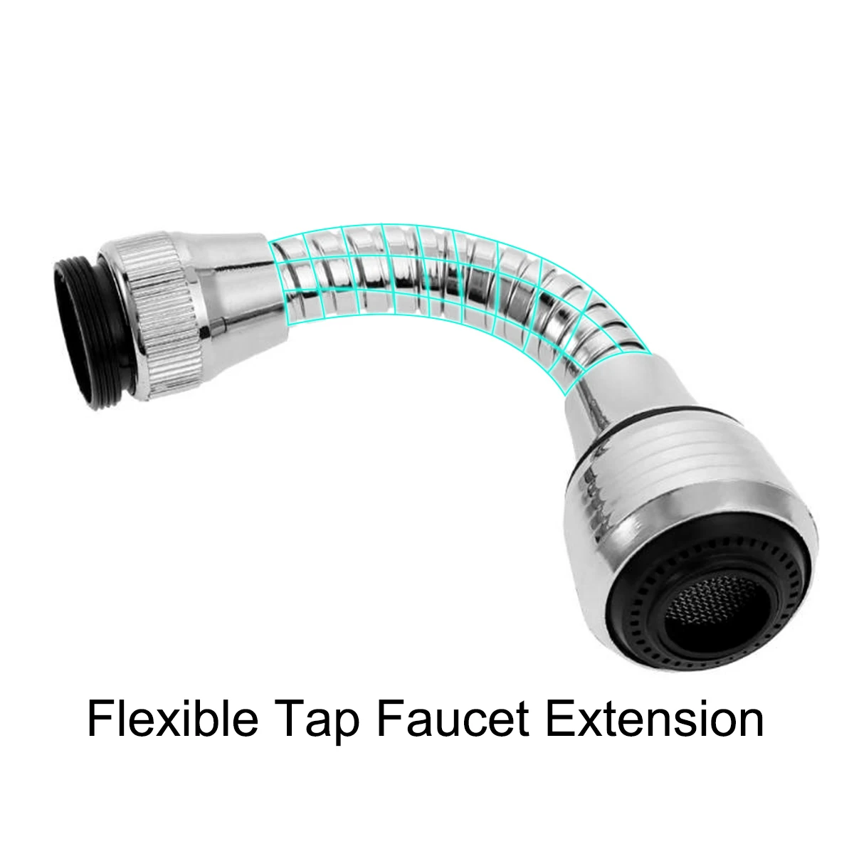 Нержавеющая сталь 360 градусов вращающийся водосберегающий аэратор для крана