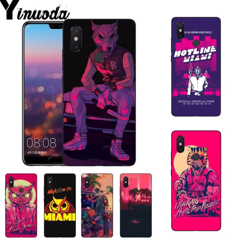 Телефонный чехол Yinuoda Hotline Miami 2 с неверным номером на Steam Owl для Xiaomi Mi 6 Mix2 Mix2S Note3 8 8SE