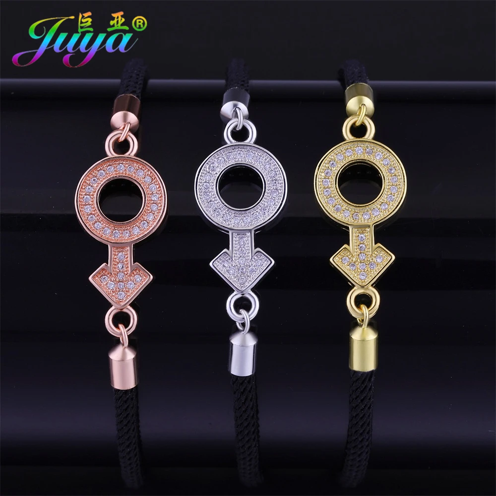 Женский и мужской браслет Pulseira Feminina регулируемый с цепочкой золотого/розового