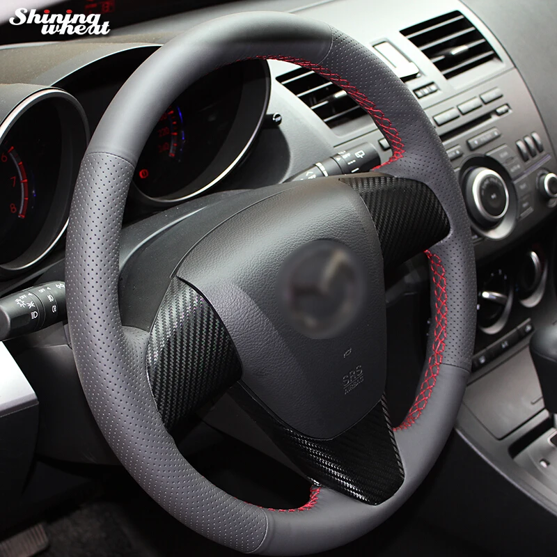 BANNIS натуральная кожа автомобиля рулевое колесо Крышка для Mazda 3 Axela 2008-2013 Mazda CX-7 CX7 2010-16 Mazda 5 2011-2013