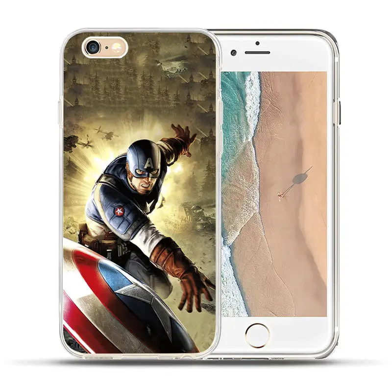 Чехлы с героями фильмов для iPhone X, XR, XS, Max, 8, 7, 6, 6S Plus, 5, 5S, SE, чехлы, мягкий силиконовый чехол, Marvel, Мстители, Fundas, Coques Etui