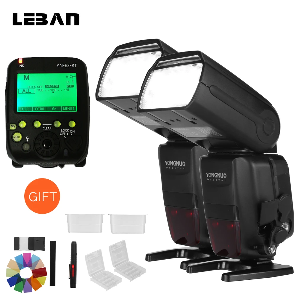 2 шт. YONGNUO YN600EX RT II + YN E3 Master Flash Speedlite для Canon Radio Trigger System ST 600EX 5D3 7D 6D 60D 5D|yongnuo yn600ex-rt|speedlite