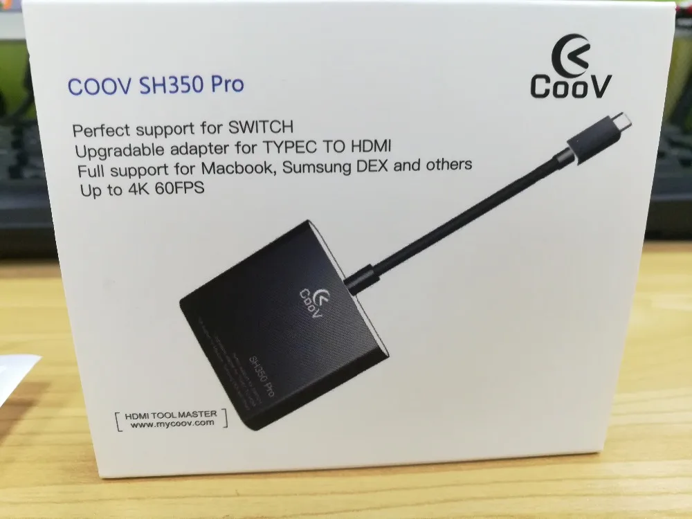 Преобразователь COOV SH350pro SH350 Pro для Nintendo Switch 5 0 с Type-C на HDMI кабелем 30 см | Электроника