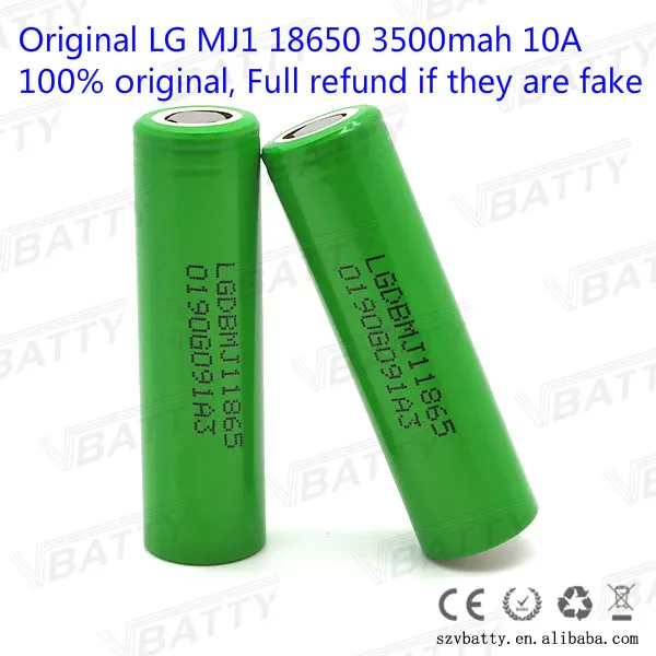 1 шт. Vbattty Оригинал MJ1 18650 Li ion 3 7 V 3200mAh для LG цилиндрическая перезаряжаемая литиевая