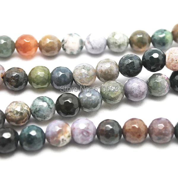 

64 Piece/Lot,Nature Faceted Indian Agatee Beads,Fit Imitation Jewelry Bracelet Making,Size: 12mm