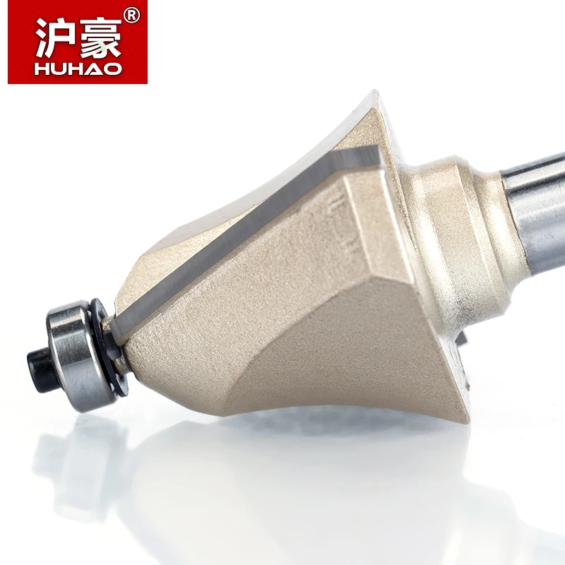 HUHAO Фрезерные фрезы 1/4 &quot1/2&quot хвостовик для дерева конского носа 45 градусов