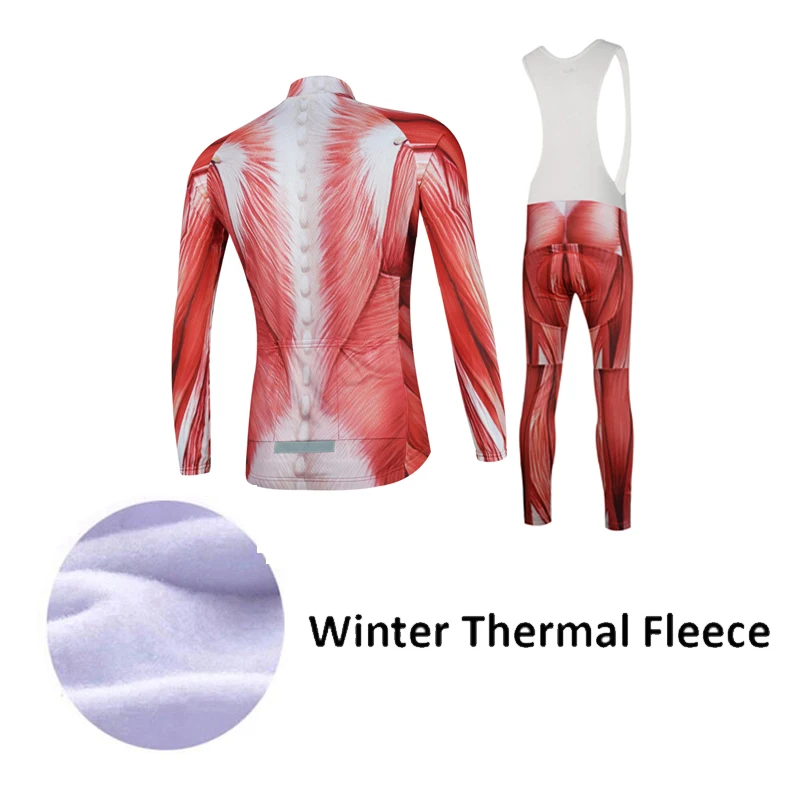 Aogda Winter Cycling Clothing Men Thermal Fleece Bicycle Clothes Set Long Sleeve Bike Wear Outdoor Uniforme Ciclismo | Спорт и