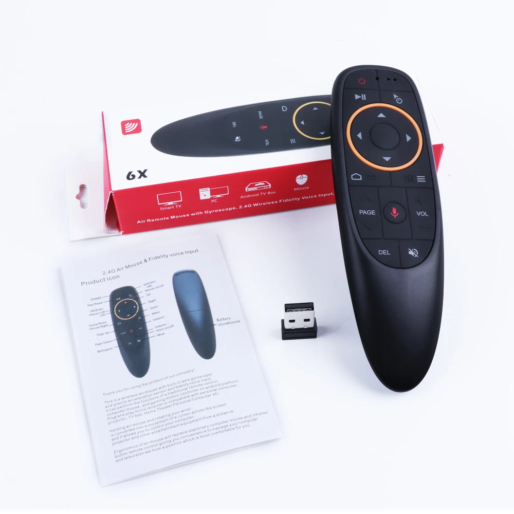 G10 голос Управление Беспроводной Air Мышь 2,4G РФ гироскопа Сенсор Smart Remote Управление с микрофоном для X96 TX3 Android ТВ Box Mini PC