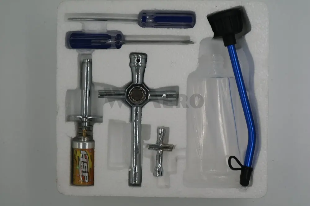 HSP нитро набор инструментов двигателя 7 в коробке включает перезаряжаемый