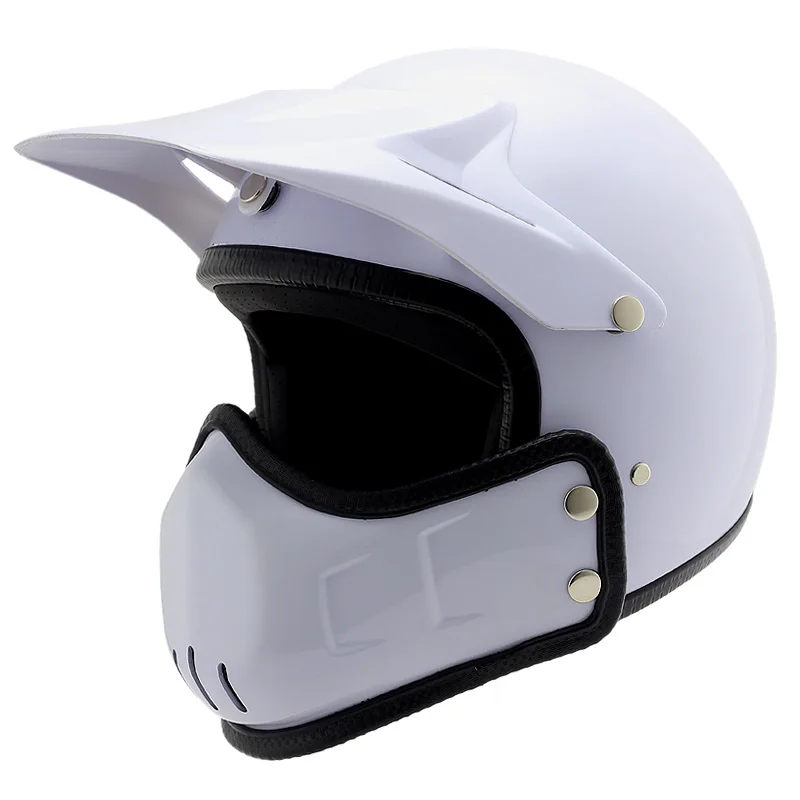 Винтаж съемный мотоциклетный шлем Ghost Rider черный железный человек мотоцикл