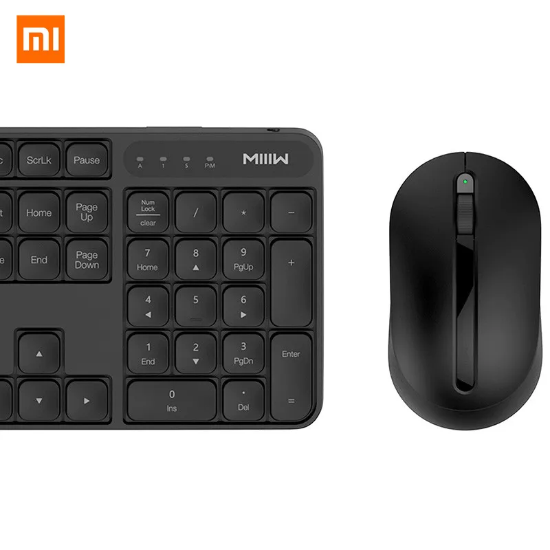 MI Mijia MIIIW Беспроводная Офисная Клавиатура набор мыши система Windows/Mac одна кнопка