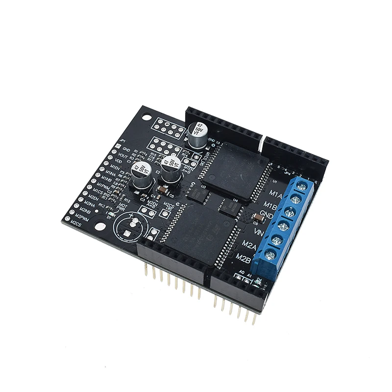 VNH5019 30A двойной высокомощный Щит двигателя постоянного тока совместимый с ARDUINO