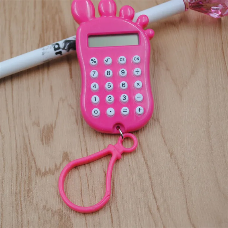 BinFul Новый студенческий мини электронный калькулятор карамельный цвет расчетный