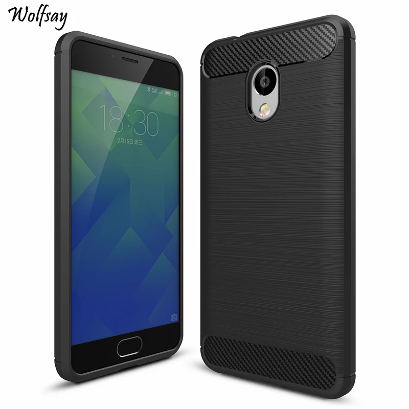 Чехол wolfsay Meizu M5S мягкий чехол из ТПУ прочный защитный для задней панели M5s Meilan 5S