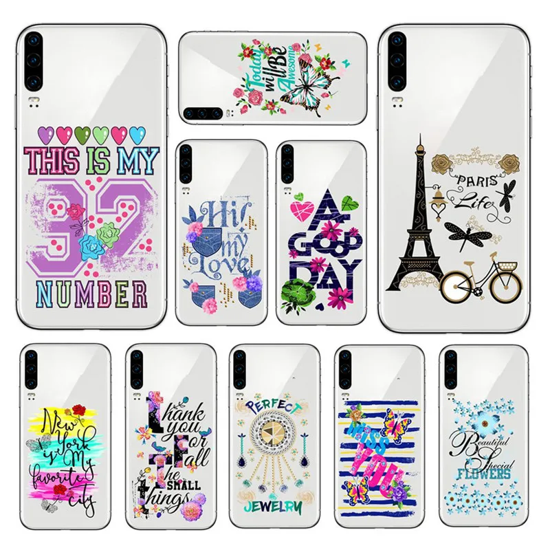 Gorgeous Ultra-thin Anti-fall Phone Shell For Huawei P30 All-inclusive Transparent Protective Case Contracted | Мобильные телефоны
