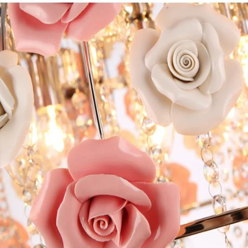 Новинка Светодиодный Хрустальные подвесные светильники росконые керамические