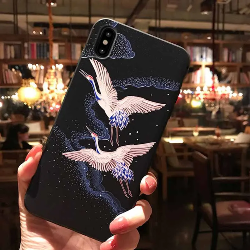 JIBAN Черный Матовый тиснением китайский Стиль кран чехол для Коврики 20pro 20x9 huawei P10