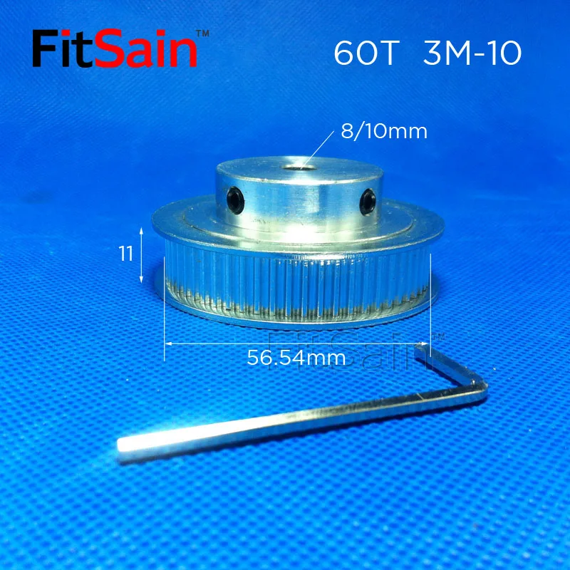 FitSain-3M 12 T/15 T/18 T/20 T/28 T/40 T/60 T/72 T шкив из алюминиевого сплава понижающий коэффициент привода синхронного колеса
