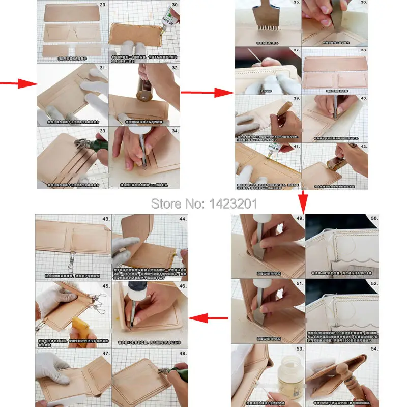 1 компл./лот ремесленный шаблон из акрила и кожи набор инструментов для шитья