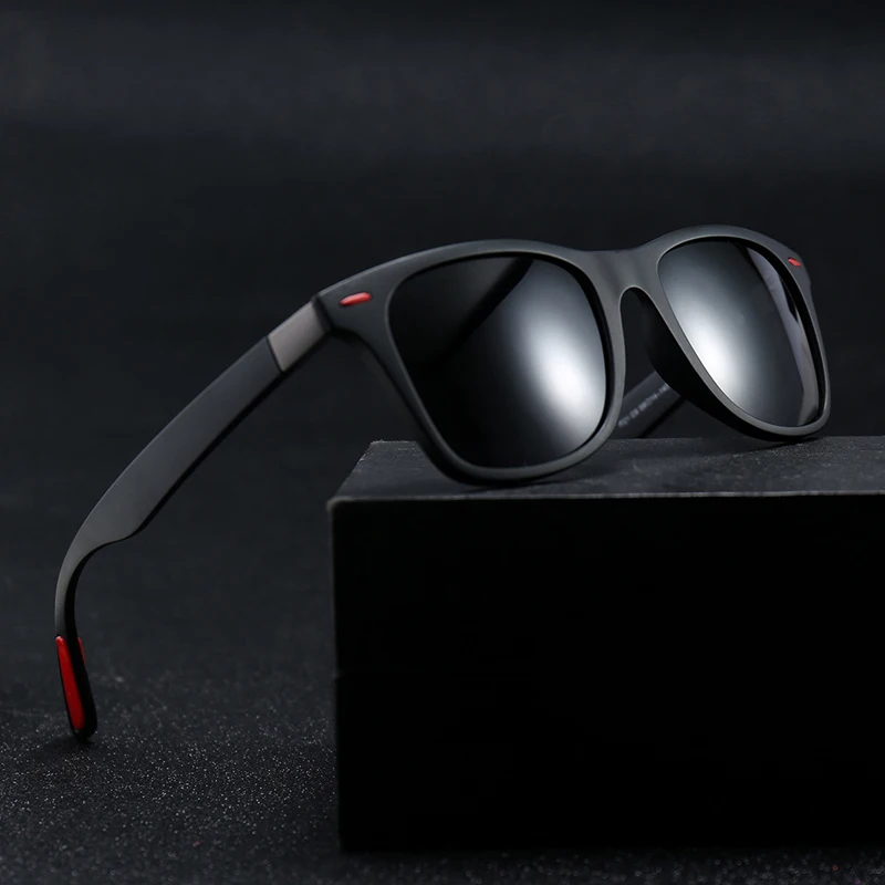 Солнцезащитные очки унисекс TR90 винтажные цельнокроеные квадратные солнечные UV400