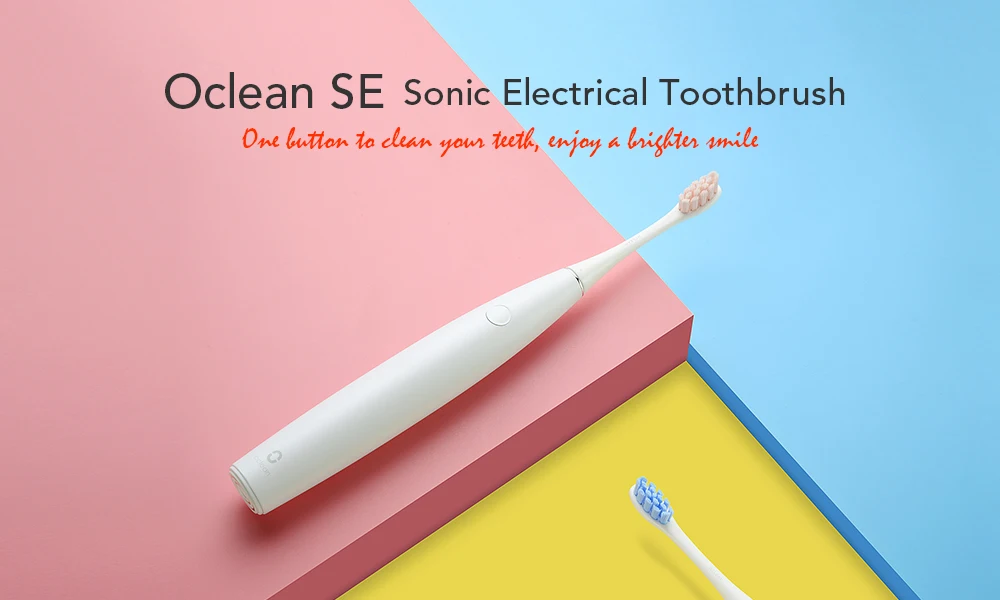 1 Oclean SE перезаряжаемая звуковая электрическая зубная щетка международная версия управления приложением с 2 головками и 1 настенным держателем
