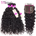 Пучки волос Tinashe, волнистые, с закрытыми волосами, бразильские пучки волос, Remy, 5x5, кружевные пучки