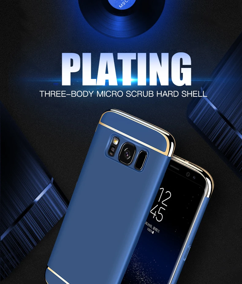 Роскошный чехол для телефона для samsung Galaxy S8 S9 плюс S6 S7 Edge Note 8 9 жесткая задняя крышка из ПК чехол для samsung J4 J6 плюс J8 чехол