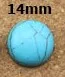 14mm 10 шт./лот 4-30 мм натуральный камень бирюза кабошоны бусины с плоской задней стороной Скрапбукинг Купола Кабошон Камея для изготовления ювелирных изделий F1401 - Цвет: 14mm