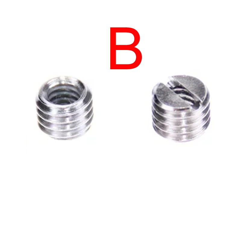 10pcs B 10 шт 1/" до 3/8" конвертер Винт адаптер для штатива - Цвет: 10pcs B