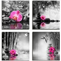 black white mozaik puzzle 5d diy diamond painting full square picture of rhinestones orchid flower diamond embroideryzp 2727